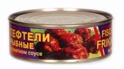 "Fish Balls in Tomato Sauce ""Tefteli Ribnie v Tomate"", 240g"
