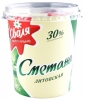 Sour cream from Lithuania Smetana Svalia 30% fat 380g